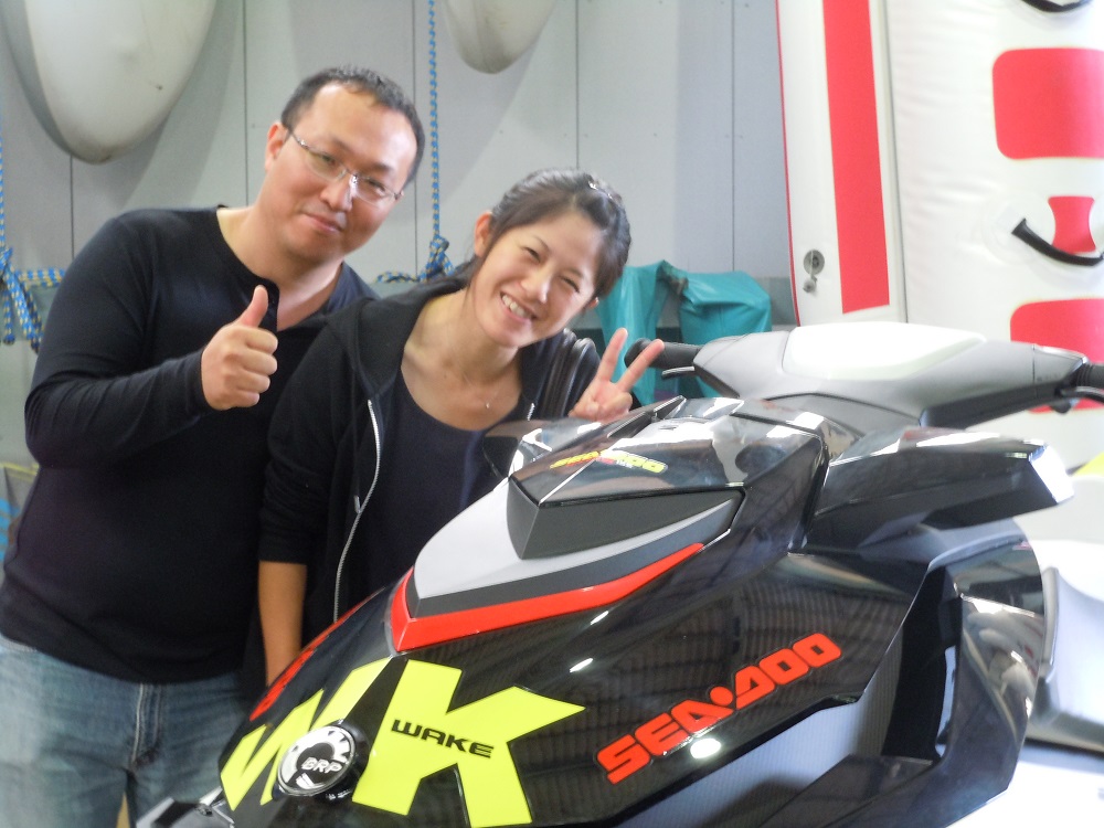 シードゥーWAKE155　豊田市の内田様の納艇です。