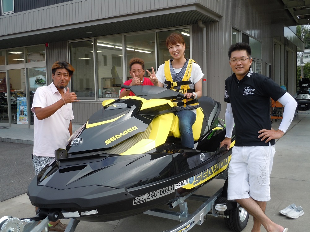 シードゥGTR215の納艇は相模原市の酒井様
