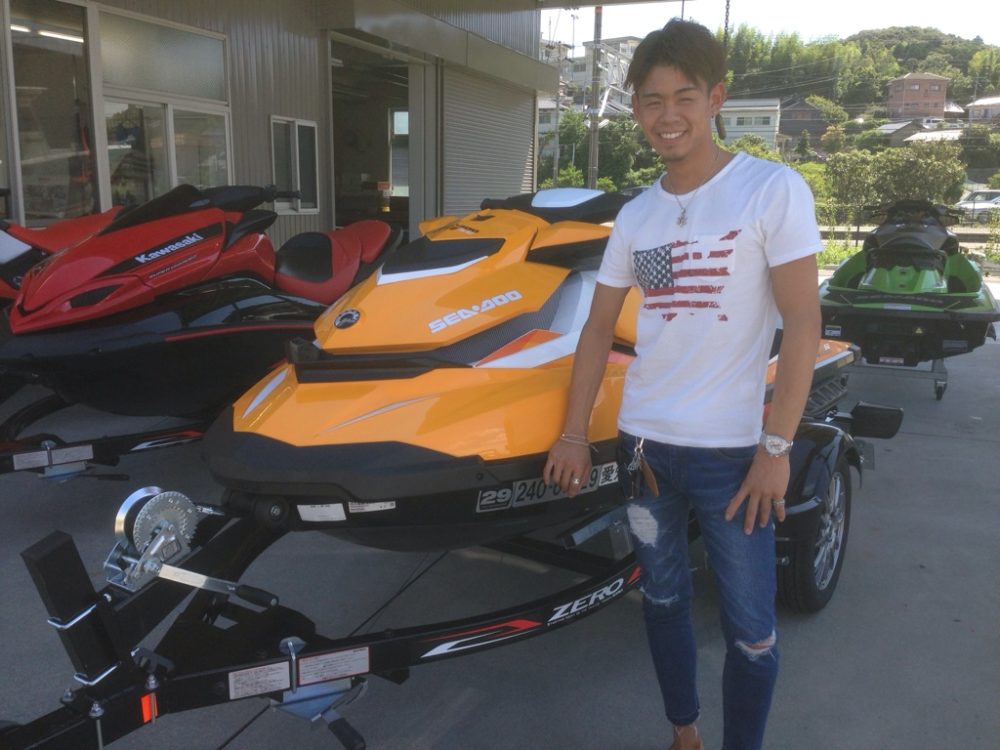 鮮やかなオレンジカラーが決めて！GTI-SE　155納艇です！
