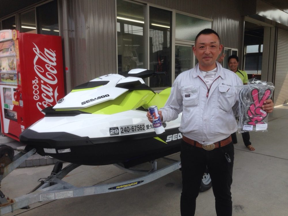 中古艇のはずが・・・SEA-DOO　GTI納艇です！