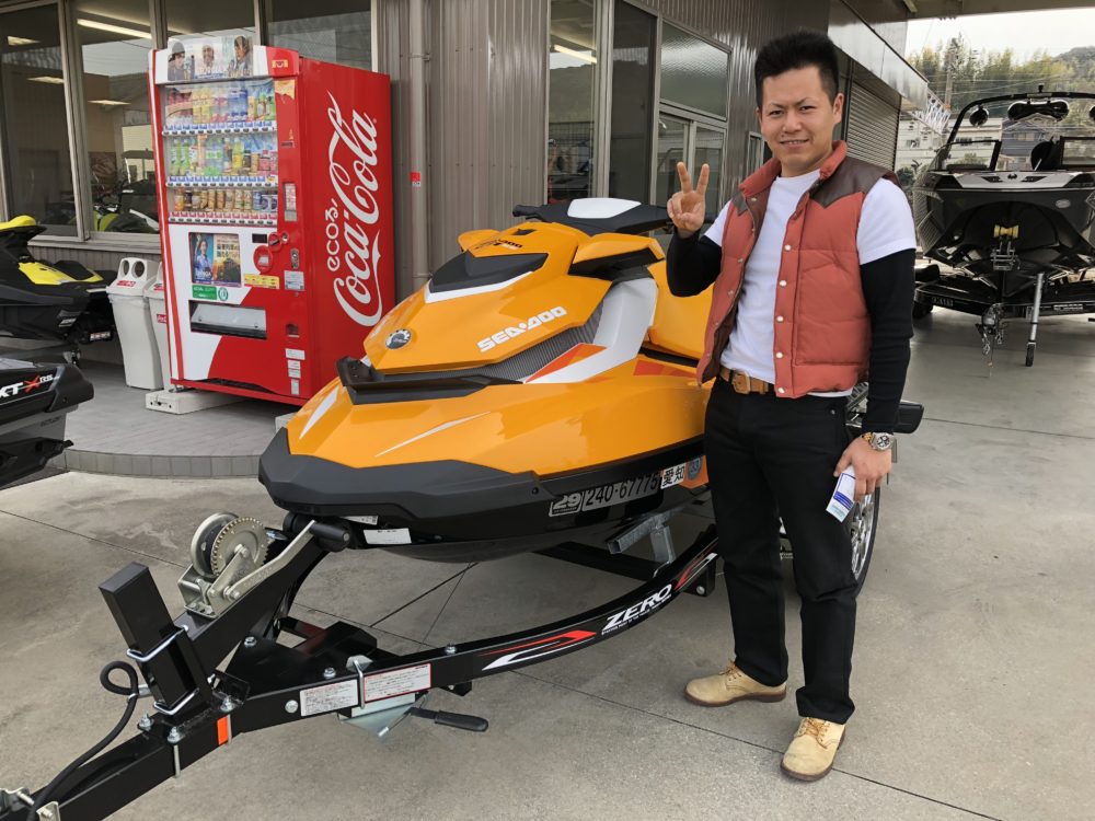 ブラックよりもサンライズオレンジ！SEA-DOO　GTI-SE155納艇です！