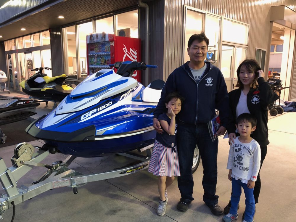 250馬力が楽しみ！YAMAHA　GP1800納艇です！