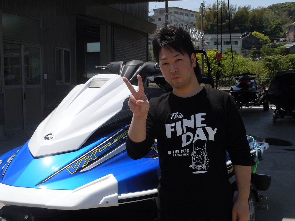 こんなに楽しい遊び、やめられない　VXクルーザーHO納艇です。