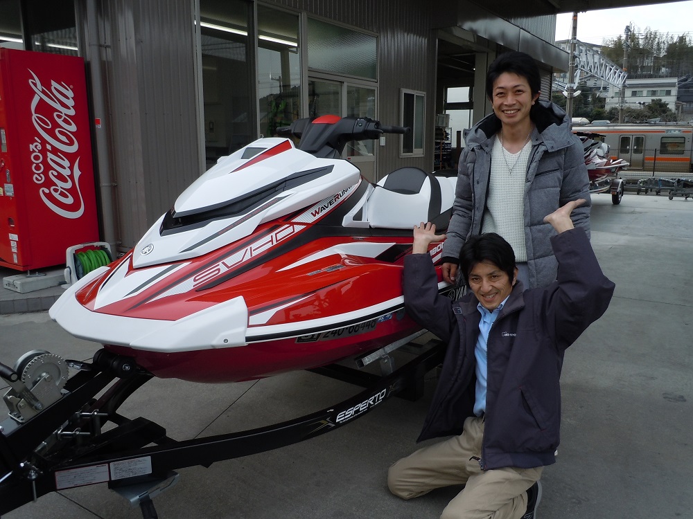 5年振りにジェット所有の今井様、GP1800の納艇です。