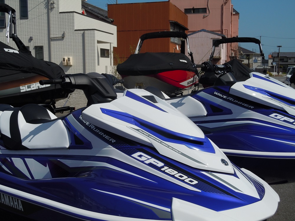 ヤマハGP1800のハンドル系統を交換
