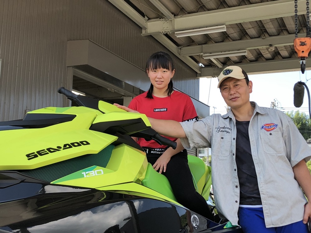 明日友達をビックリさせる(^O^)／　GTI-SE130納艇です。