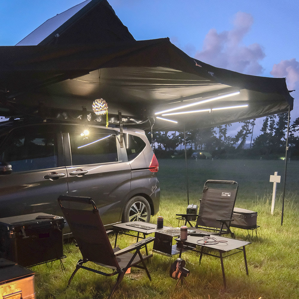 HANT カーサイドオーニング 200 ブラック 09