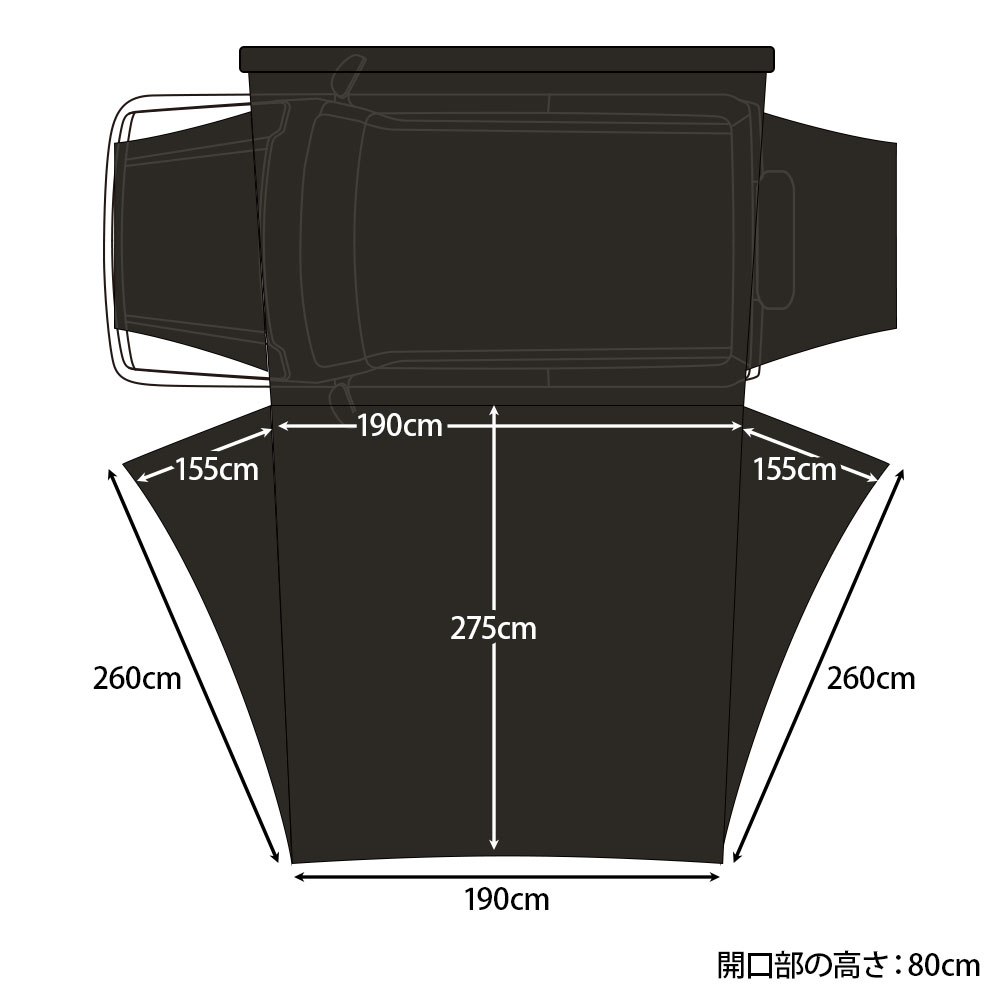HANT サイドオープン専用タープ 04